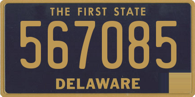DE license plate 567085