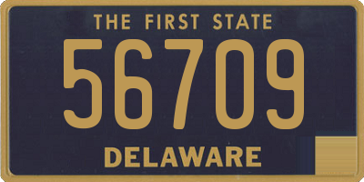 DE license plate 56709