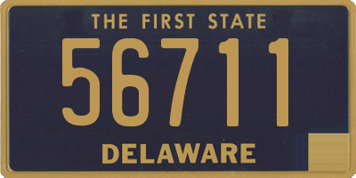 DE license plate 56711