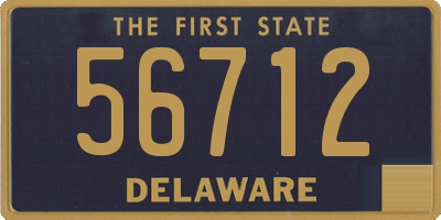 DE license plate 56712