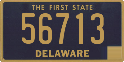 DE license plate 56713