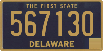 DE license plate 567130