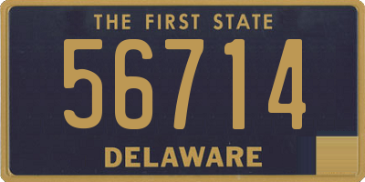 DE license plate 56714