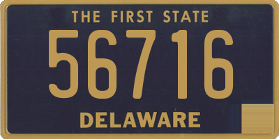 DE license plate 56716