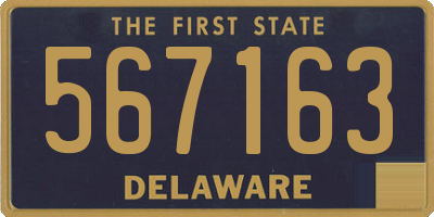 DE license plate 567163