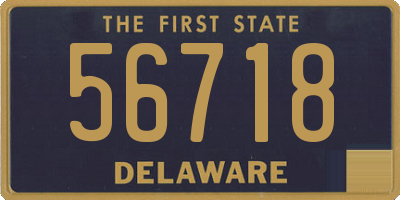 DE license plate 56718