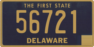 DE license plate 56721