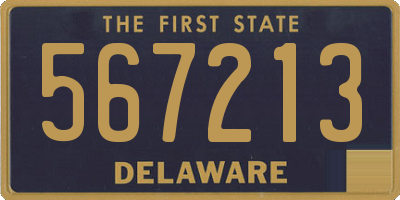 DE license plate 567213