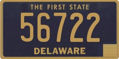 DE license plate 56722