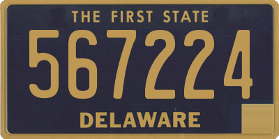 DE license plate 567224