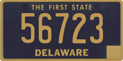 DE license plate 56723