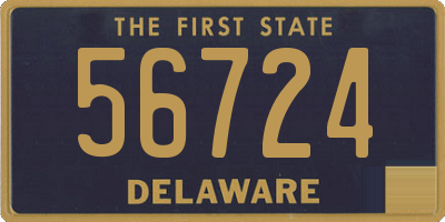 DE license plate 56724