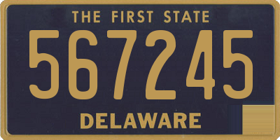 DE license plate 567245