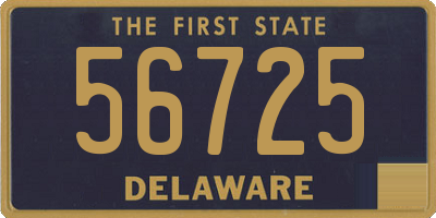 DE license plate 56725