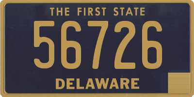 DE license plate 56726