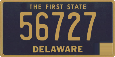 DE license plate 56727