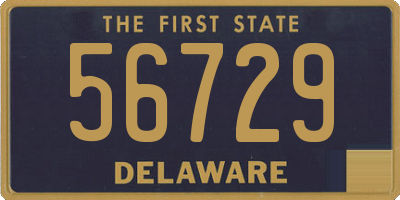 DE license plate 56729