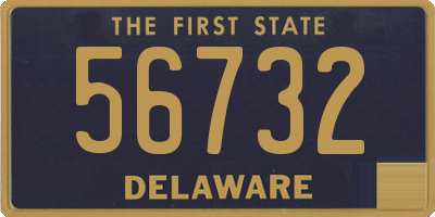 DE license plate 56732