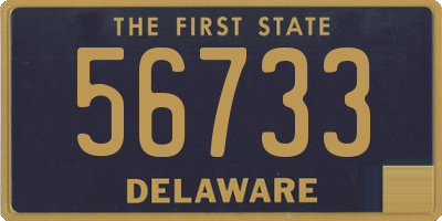 DE license plate 56733