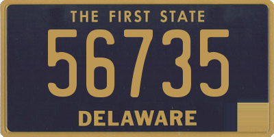 DE license plate 56735