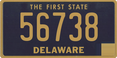 DE license plate 56738