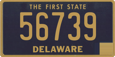 DE license plate 56739