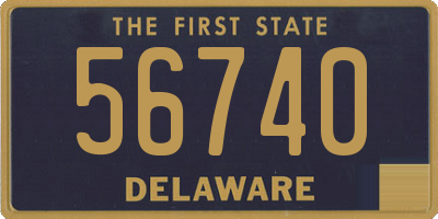 DE license plate 56740