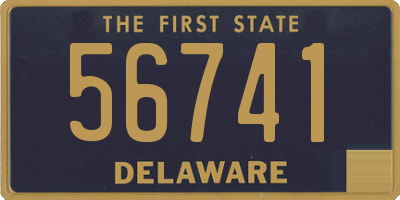 DE license plate 56741