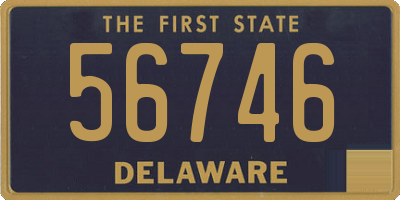 DE license plate 56746