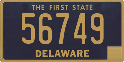 DE license plate 56749