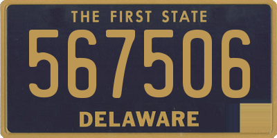 DE license plate 567506