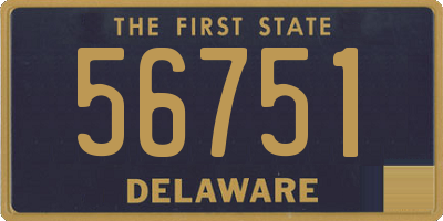 DE license plate 56751