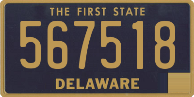DE license plate 567518