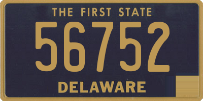 DE license plate 56752
