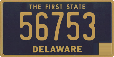 DE license plate 56753