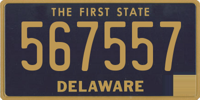 DE license plate 567557