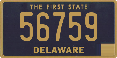 DE license plate 56759