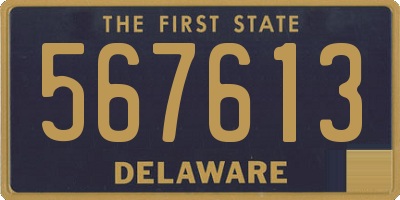 DE license plate 567613