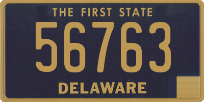 DE license plate 56763