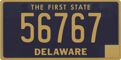 DE license plate 56767