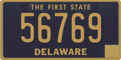 DE license plate 56769