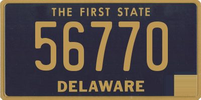 DE license plate 56770