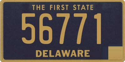 DE license plate 56771