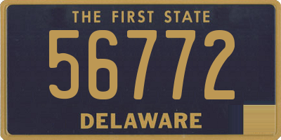 DE license plate 56772