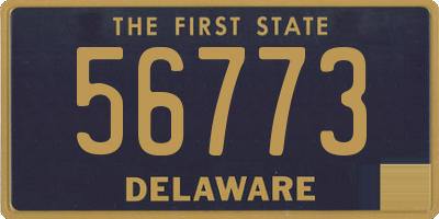 DE license plate 56773