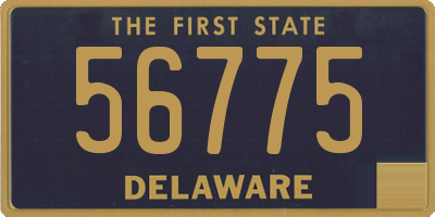 DE license plate 56775