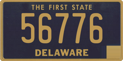 DE license plate 56776
