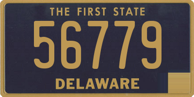 DE license plate 56779