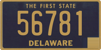 DE license plate 56781