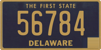 DE license plate 56784